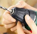 A power drill or screwdriver will make your drilling job quicker, easier and more accurate