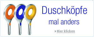 Farbenfrohe Duschköpfe