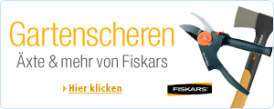Gartenscheren und Äxte