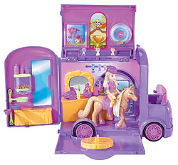 Polly Pocket Funkelnde Tierfreunde-Showbus-Spielset