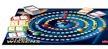 Spielbrett Spiel des Wissens
