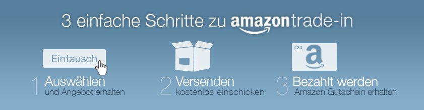 Drei einfache Schritte zu Amazon Trade-In
