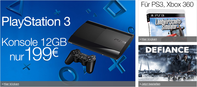 PlayStation 3 Konsole nur 199 EUR
