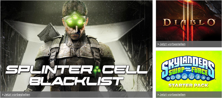 Splinter Cell Blacklist, Diablo III, Skylanders Swap Force und mehr Games-Highlights