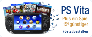 PlayStation Vita: Jetzt bestellen und und 15 EUR Rabatt auf ein PS Vita Spiel sichern