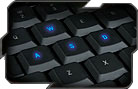 Hintergrundbeleuchtung mit Beleuchtungsoption der WASD-Tastengruppe
