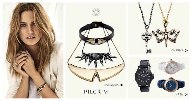 Pilgrim Uhren Schmuck Shop