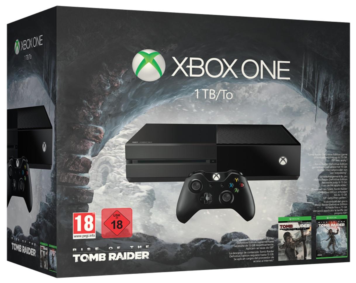 Console Xbox One 1To + Rise of the Tomb Raider + Tomb Raider