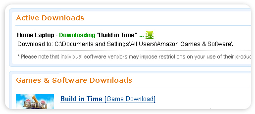 Monitor download status