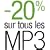 20% de r�duction sur toute la musique en MP3 !