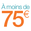 A moins de 75 euros