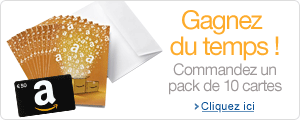 Packs de 10 cartes cadeaux
