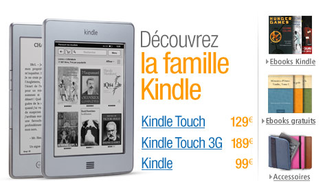 D�couvrez la famille Kindle