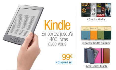 Le tout nouveau Kindle. Emportez jusqu'à 1 400 livres avec vous.