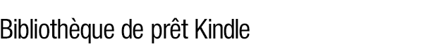 Biblioth�que de pr�t Kindl