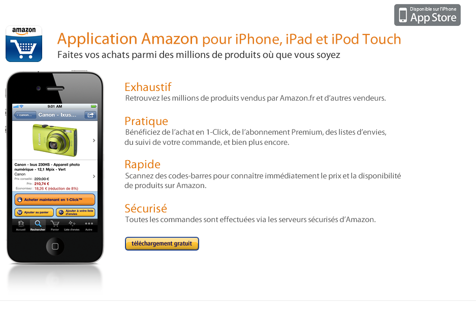 Amazon FR iPhone App