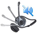 Logitech Wireless Headset H760, micro pivotant anti-parasites