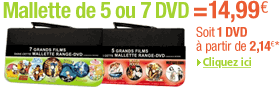 Mallettes de 5 ou 7 DVD, une affaire � ne pas manquer !!