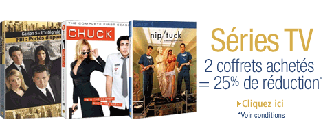 Serie TV : 2 coffrets achet�s = 25% de r�duction imm�diate*
