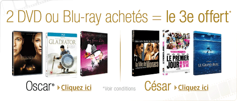 2 DVD ou Blu-ray achet�s = le 3�me offert