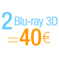 2 Blu-ray 3D = 40€