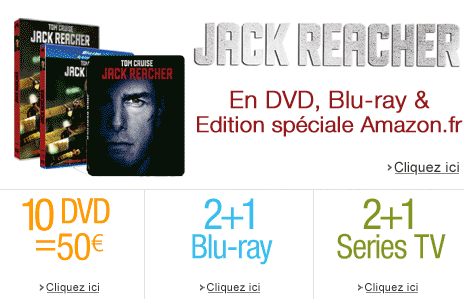 Jack Reacher en DVD, Blu-ray et Edition sp�ciale