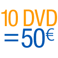10 DVD = 50€