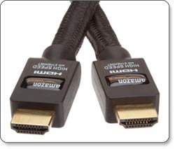 AmazonBasics High Speed HDMI Cable with Ethernet - Braided (6.5 Feet / 2.0 Meters)