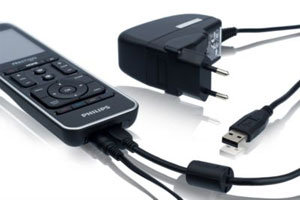 Easy updates are available using the handy USB connector on the bottom of the remote.