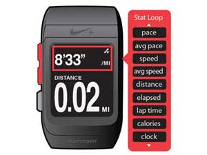 Want to know how you are doing in every way? Set the watch to automatically loop through each of the upper metrics (distance, time, bpm, etc).