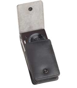 Leather Camera Case with Camera
