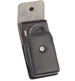 Leather Camera Case with Camera