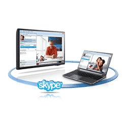 Skype avec un &eacute;cran large