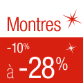 Montres en solde de -10% à -28%