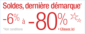 Soldes d'hiver, dernière démarque : de -6% à -80% !