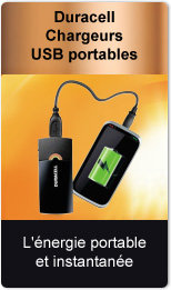 Duracell Chargeurs USB portables