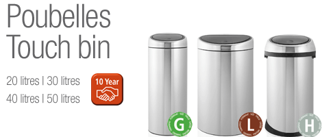 Poubelles Touch Bin