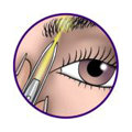 works on eyebrows