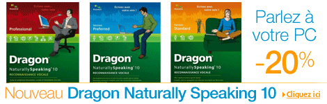 -20%* sur Dragon Naturally Speaking V10