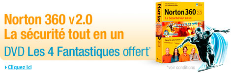 Norton 360 v2.0 + DVD Les 4 Fantastiques offert