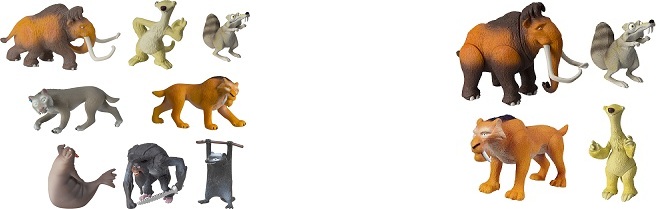 Les personnages de ice age