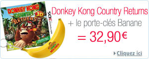 Donkey Kong 3DS + porte-clés banane promotion