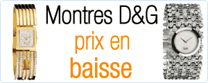 Prix en baisse sur les montres Dolce Gabbana