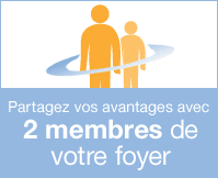 Partagez vos avantages avec 2 personnes de votre foyer