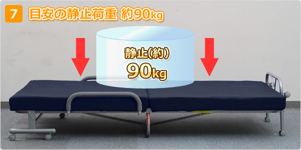 YAMAZEN 低反発折りたたみベッド KBT-S(MBL)