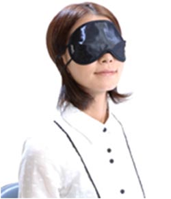 ASCAM 活性セラミック炭 おや炭くらぶ 立体癒しのアイマスク 【セラミック炭/目を圧迫しない新感覚】 OIM-011