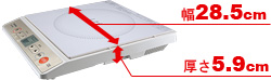TOSHIBA IH調理器 1300W高火力IH ブラック MR-20DE(K)