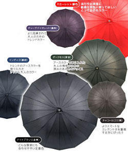 煌(kirameki) 16本骨傘 親骨65cm デュポン社製撥水加工 2013年モデル