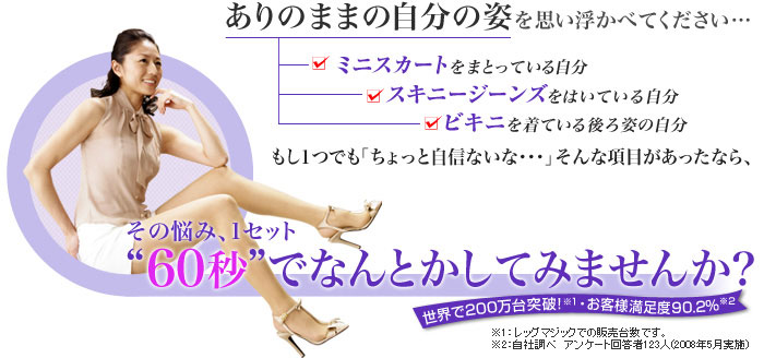 その悩み、1セット60秒でなんとかしてみませんか?