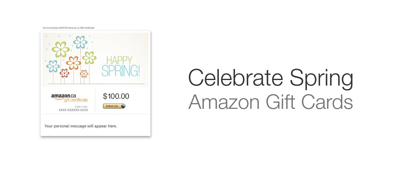Celebrate Spring with Amazon Gift Cards